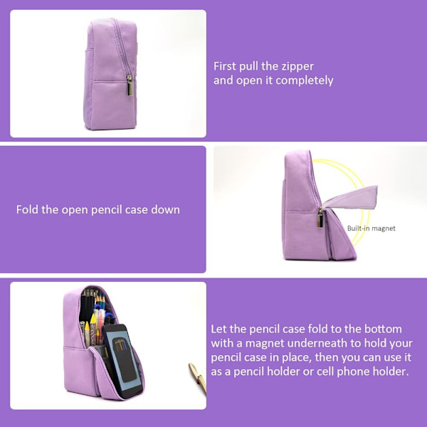 Case Canvas Pussi VILLA purple
