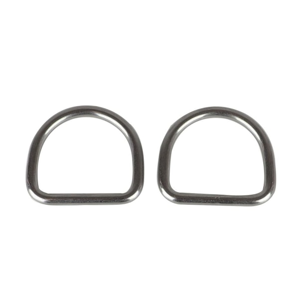 15st D Ring Halvrund Metallring 4X40X37MM 4x40x37mm
