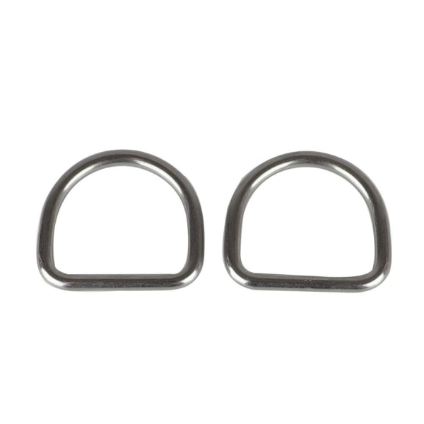 15stk D Ring Halvrund Metallring 3X15X12MM 3x15x12mm