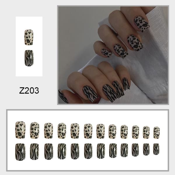 24st False Nails Long Square Z201 Z201 Z201