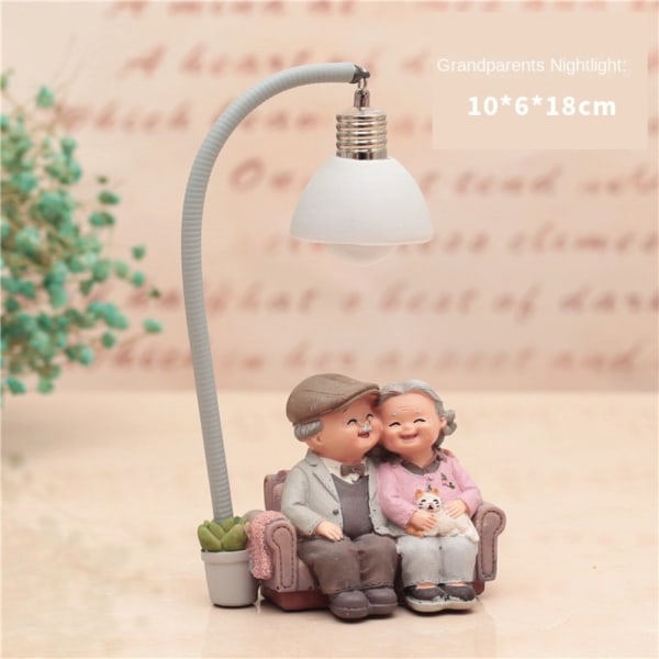 Lovers Par Ornamenter Figurer Craft Night Light B B B