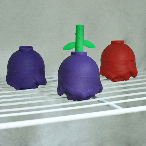 Rose Ice Ball Maker Ice Cube Form FORM black