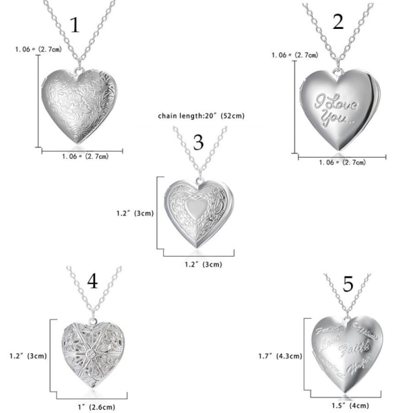 2kpl kaulakorut Photo Picture Locket 01 01 01