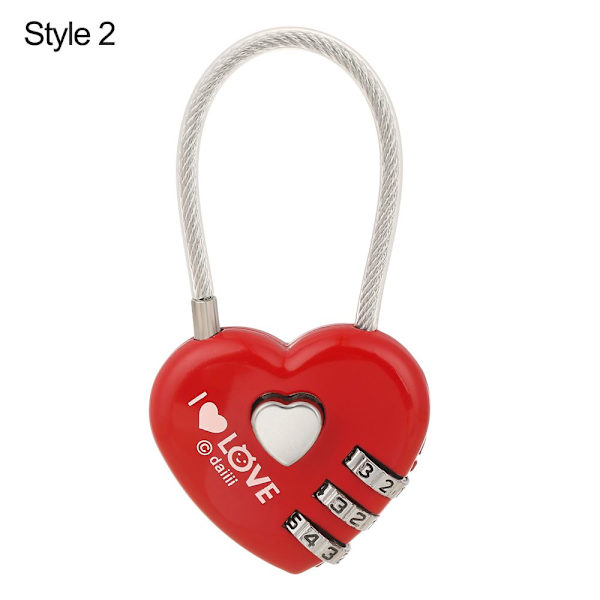 1 st Hjärtformat hänglås STYLE2 style2