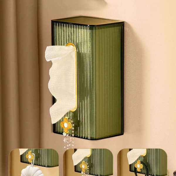 Tissue Box Serviett Oppbevaring Organizer SØLV Silver