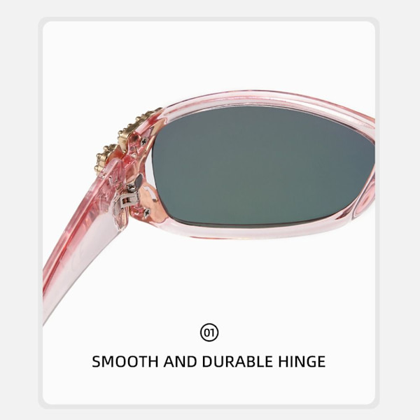 Polariserede solbriller Sportssolbriller PINK Pink