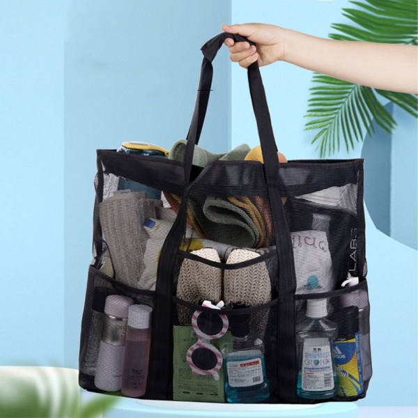 Beach Bag Underkläder Ficka SVART black