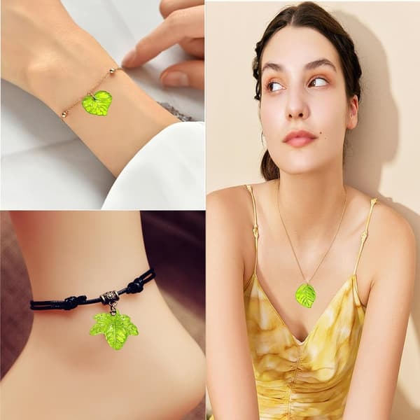 Akryl Leaf Beads Leaf Form Pendant Charms Maple Leaves Beads
