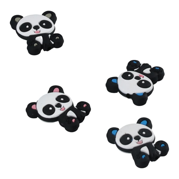 12 kpl Panda silikonihelmiä Sarjakuvaeläinhelmiä