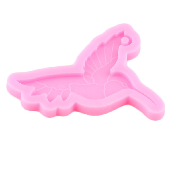 2 STK Resin Hummingbird Mold Nøglering Form Silikone Form