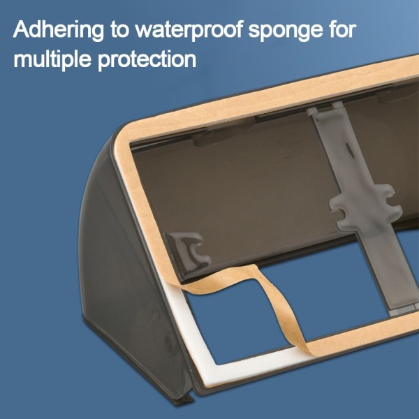 Kytkimen cover pistoke Vesitiivis laatikko LÄPINÄKYVÄ transparent stretchable-stretchable