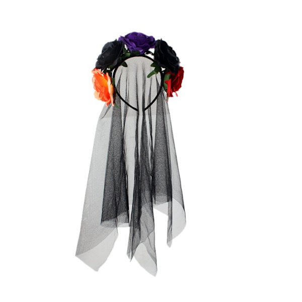 Halloween pannebånd med blomsterhår 7 7 7
