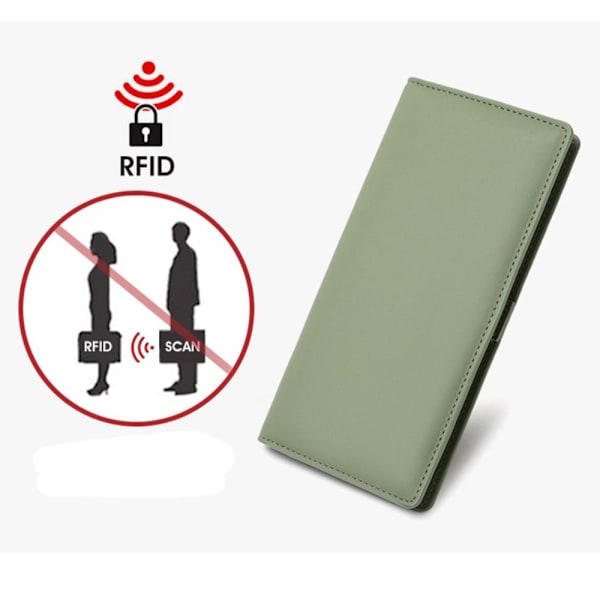 Naisten lompakko RFID Varkaudenesto Lompakko MUSTA black