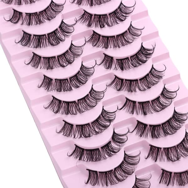 10 paria klusteriripsiä Russian Strip Lashes D02 D02 D02