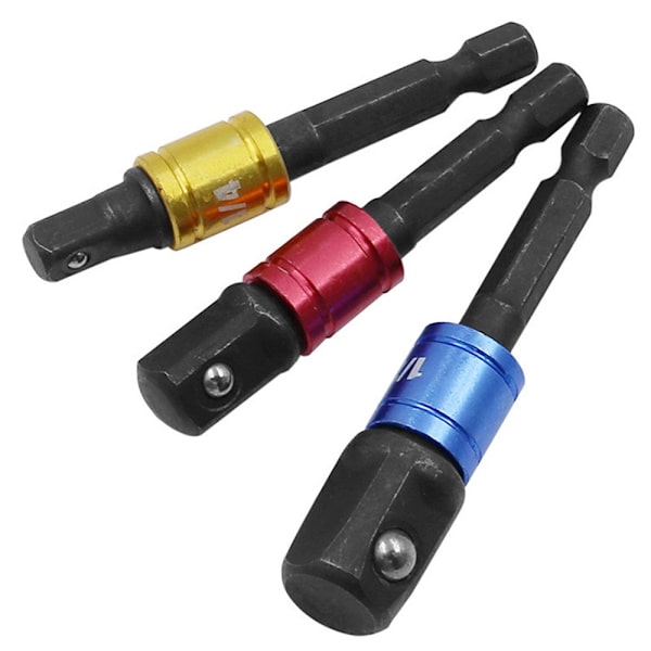 Elektrisk skiftnyckelhylsa Socket Bits Set SVART Black