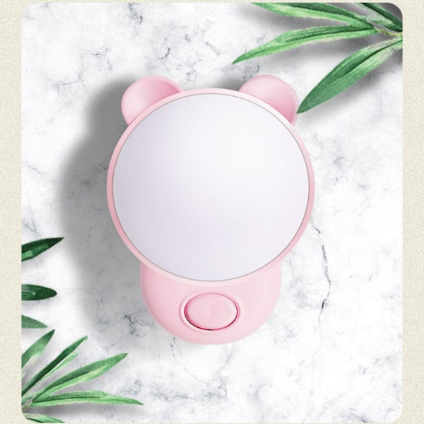 LED Nattlampe Varmt Lys ROSA EU-PLUGG EU-STOPP pink EU Plug-EU Plug