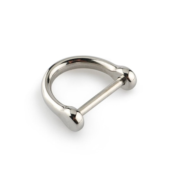 Solid karabinkrok D buestifter 21MMSHINY OVERFLATE BLANKENDE OVERFLATE 21mmShiny Surface