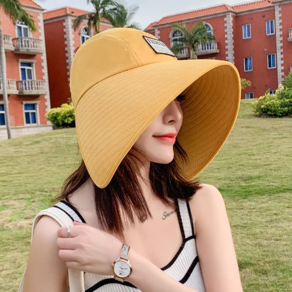 Damhatt Sommarhatt GUL yellow