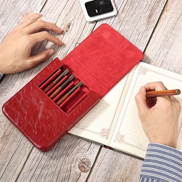 Retro Pen Box kynäpidike PUNAINEN Red