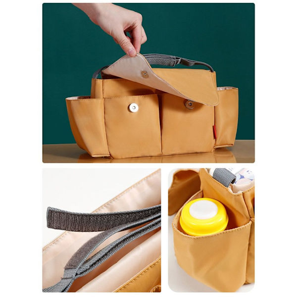 Barnevogn Bag Stor Kapasitet SVART Black