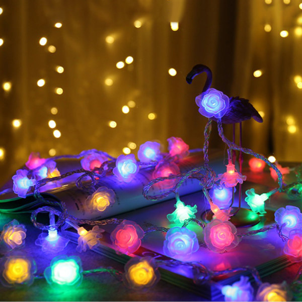 LED Nattlys Fairy String Lights FARGE FARGE colour