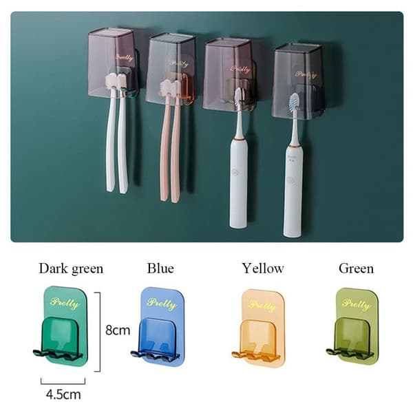 2ST Tandborsthållare Munvattenkopp GRÖN 2ST 2ST green 2pcs-2pcs