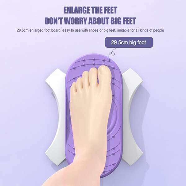 1 Par Twist Waist Disc Board Fotmassasje LILLA purple