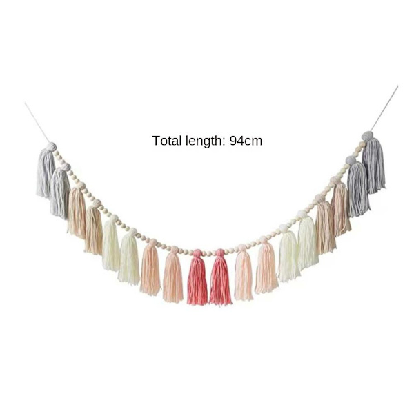 1 kpl Tassel Garland Boho Juhlakoristeet Helmiseppele 1 Pcs