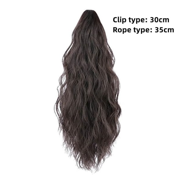 Långt hår Peruk Claw Clip LJUSBRUNT GRIP-STIL GRIP-STIL light brown grip style-grip style