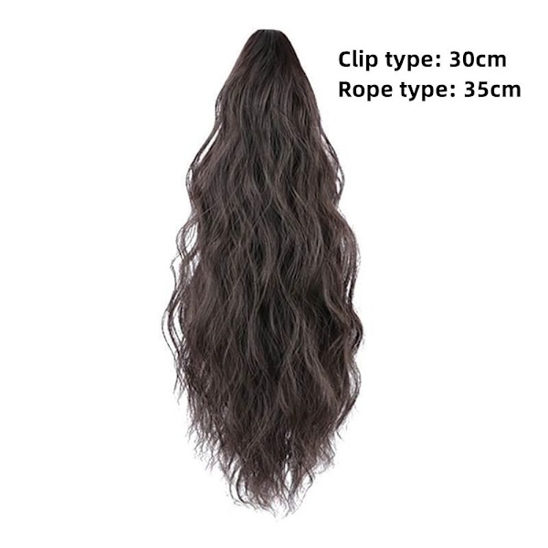 Pitkät hiukset peruukki Claw Clip TUMMANRUSKEA SIDOTUSTYYLI SIDOTUSTYYLI dark brown binding style-binding style