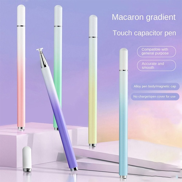 Disc Capacitive Pen Touch Screen Pen GRADIENT RED GRADIENT RED Gradient Red