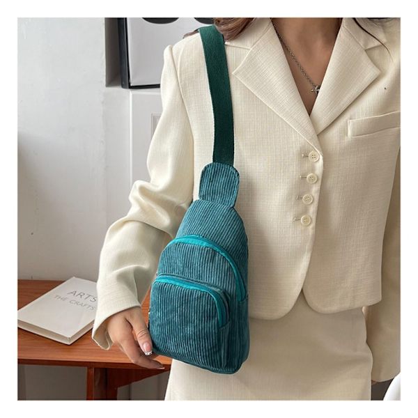 Bröstväska Crossbody Sling Bags LJUSGRÖN Light Green