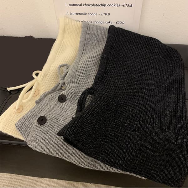 Strikket lue Beanie Cap GRÅ gray