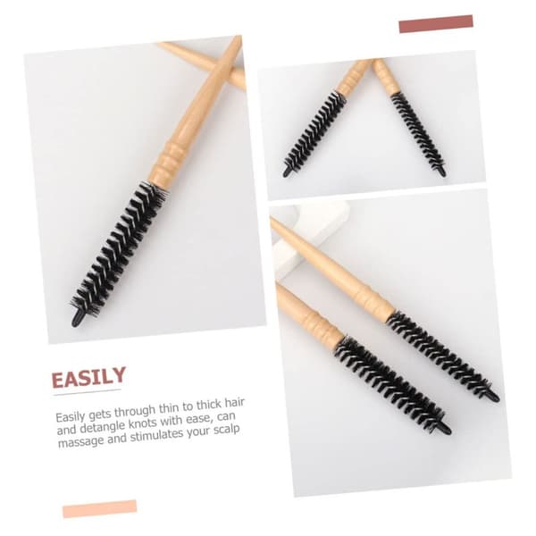 2PC Frisør Small Roller Comb Styling Roll Hårbørste STOR Large