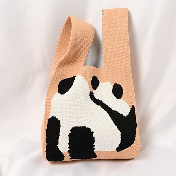 Strikk håndveske Tote Bag GRØNN green