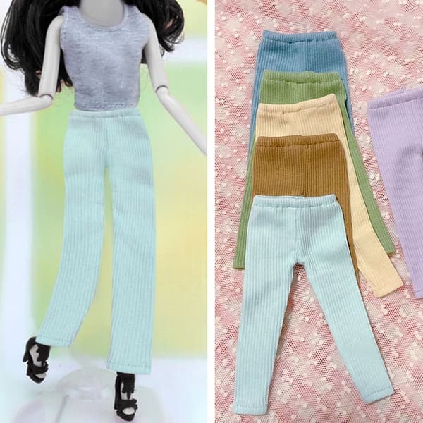 Bottom Byxor Docka Kläder Leggings HIMLSBLÅ Sky Blue