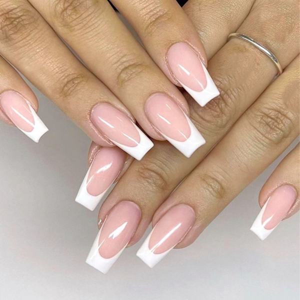 24st Fake Nails Short French JP2224 JP2224 JP2224