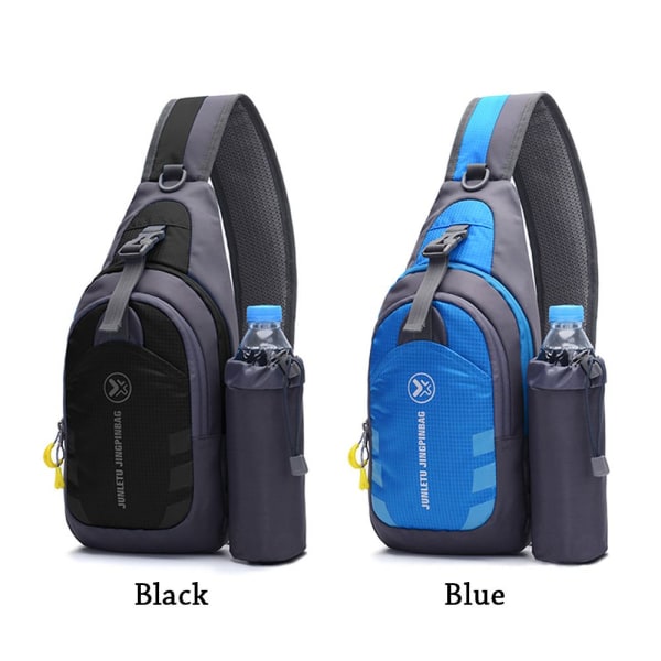 Unisex bröstväska Outdoor Sling Ryggsäck BLÅ blue