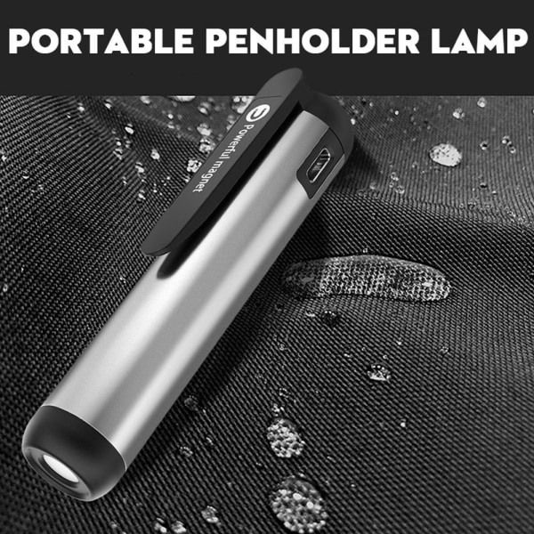 COB Ficklampa Pen Light Charging Torch Lamp