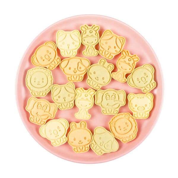 8 stk/sett Kjeksform 3D Cookie Cutter Bakeform