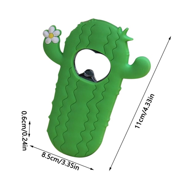 Kaktusflasköppnare Kylskåpsmagnet klistermärke 2 2 2