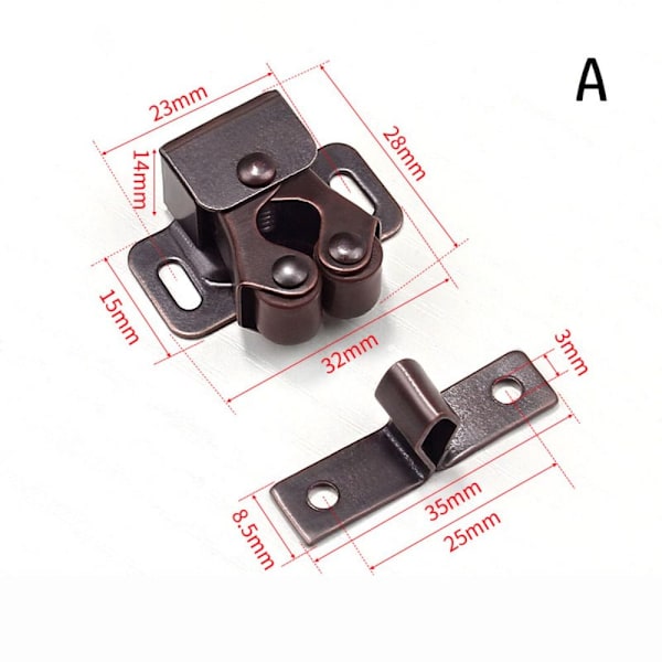 5 stk Skapslås Dobbel Rullefangst A 5 stk A 5 stk A 5PCS