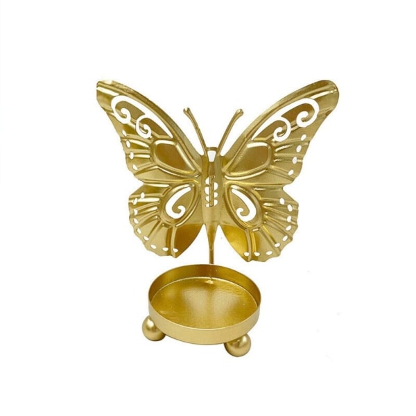 Kynttilänjalka perhosen muotoinen KULLA Gold