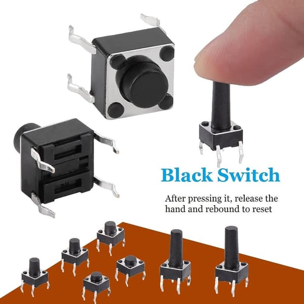 180st Push Button Switch Knapp Omkopplare Taktil