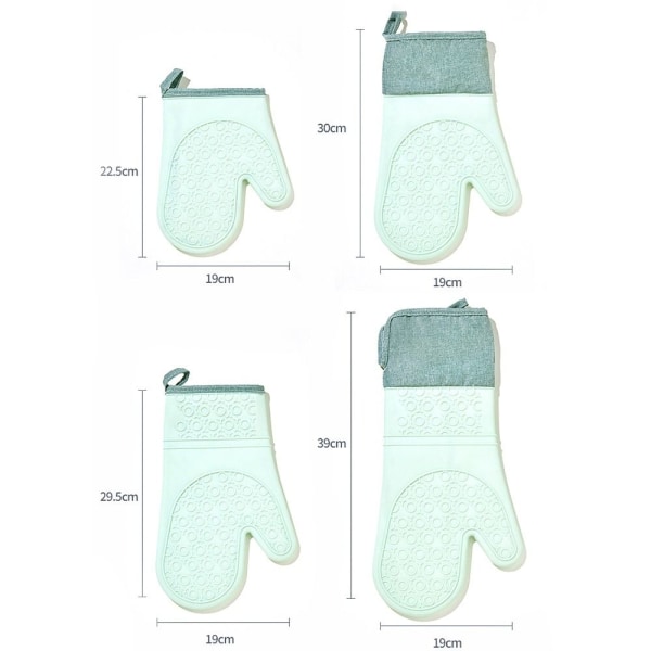 Silikon Ovn Mitt Mint Oven Mitt S1 S1 S1