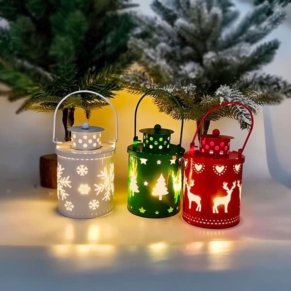 Julelys Led Vindlampe GRØN Green