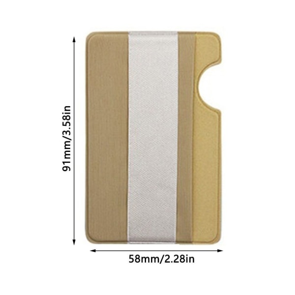 2stk Business Credit Pocket Phone Tilbake Kortholder GULL Gold