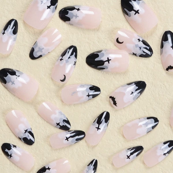 Halloween Fake Nails Ballerina tekokynnet 4 4 4