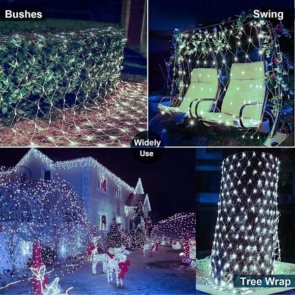 Solar Power LED String LED mesh MULTICOLOR 3MX2M multicolor 3Mx2M 204LED