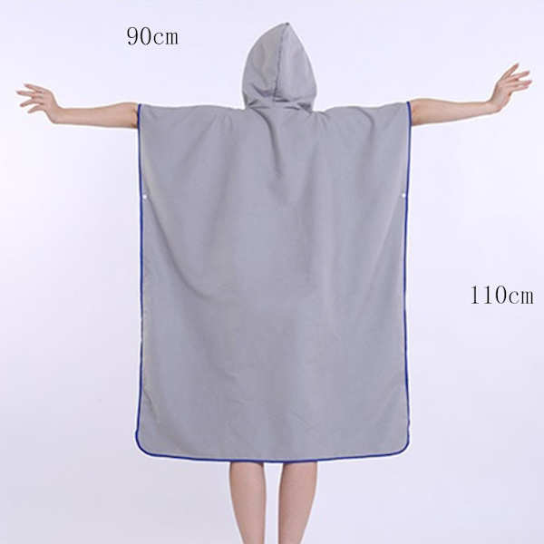 Hettekapper Håndkle Poncho GRÅ grey